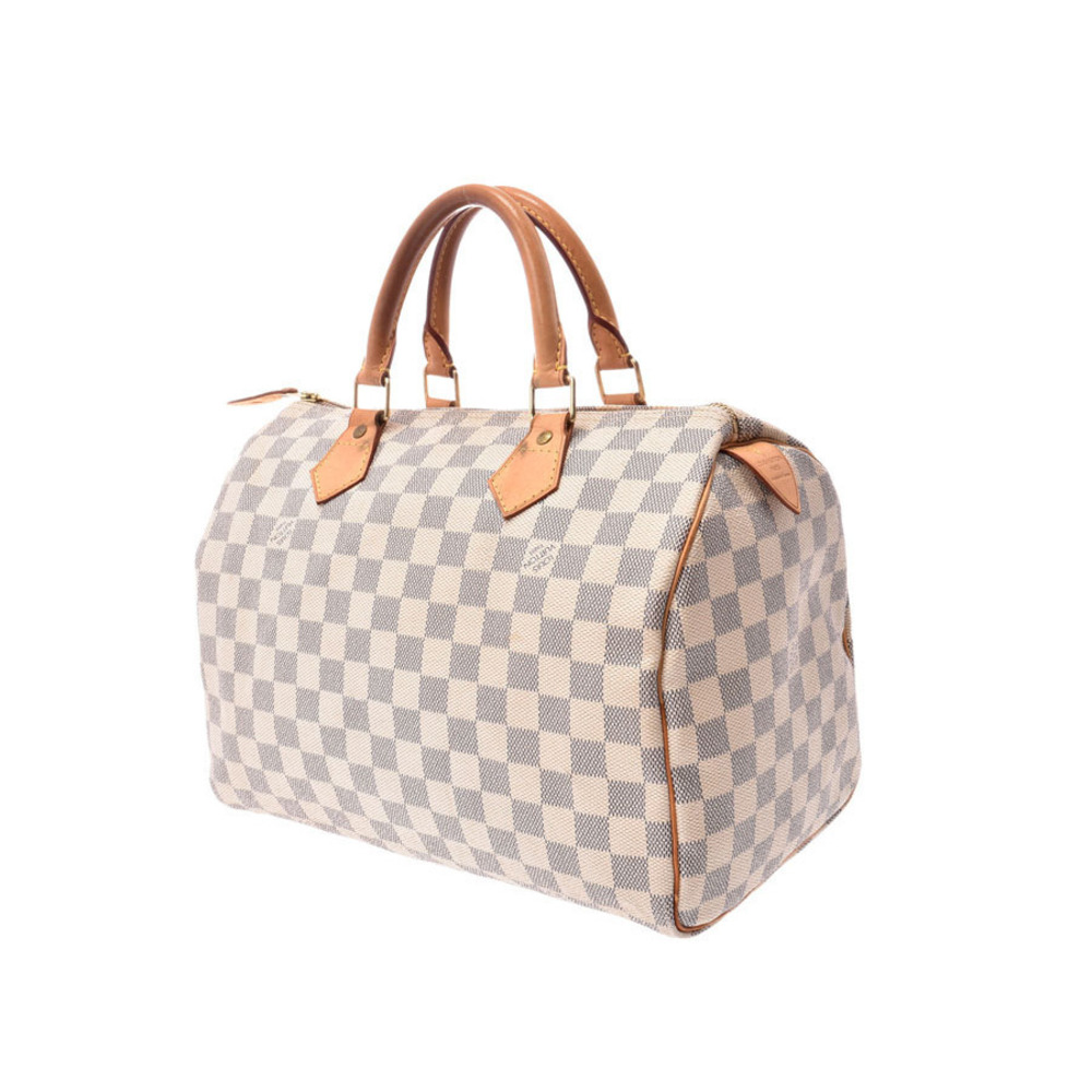 Louis Vuitton Azur Speedy leather White handbag